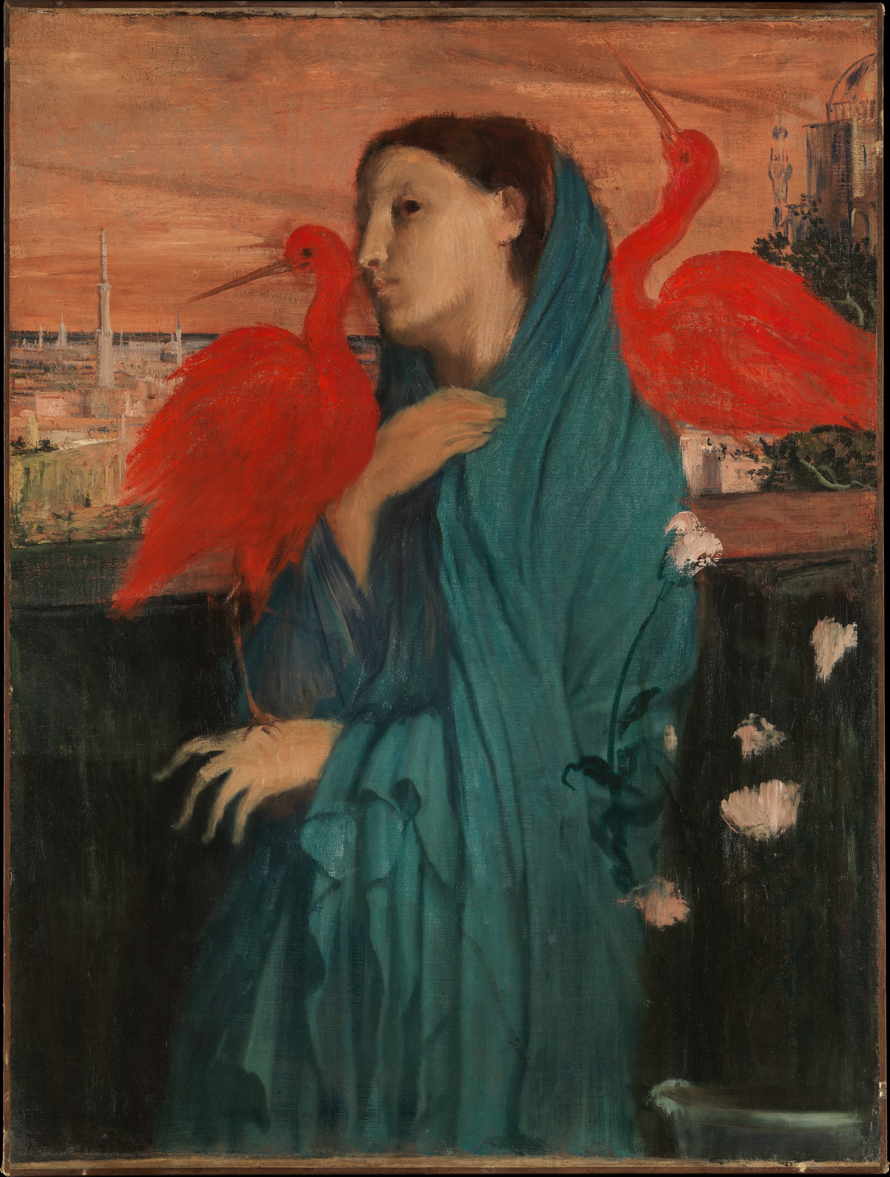 Young Woman with Ibis 1861